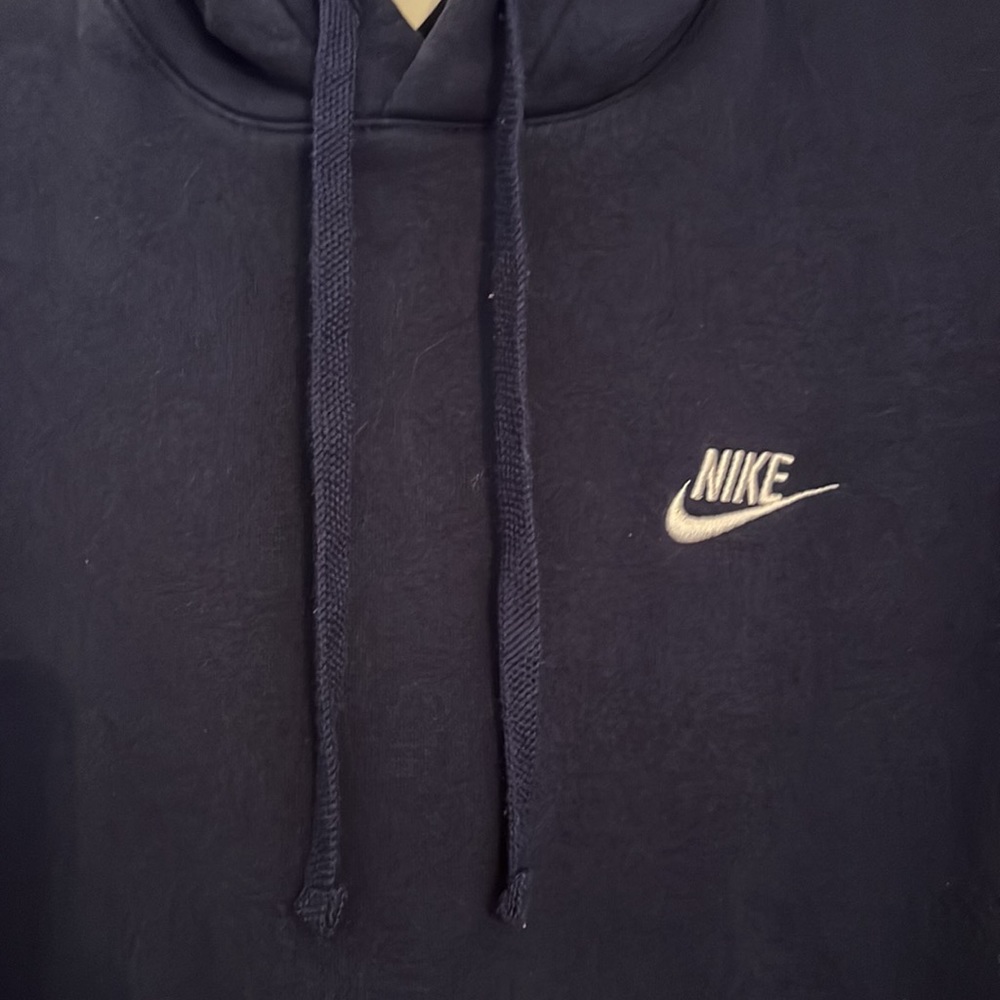 Nike Sportswear Club Fleece Navy Pullover Hoodie - Picture 4 of 6